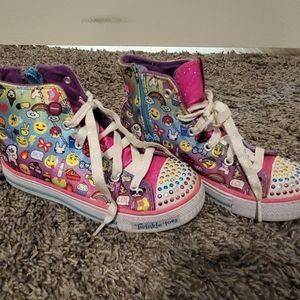 Emoji lights sneakers